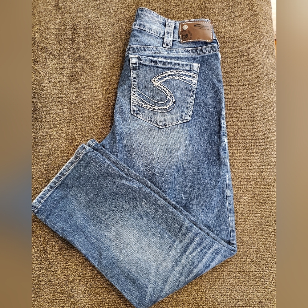Silver Jeans Co. Blue Denim Jeans Capri (Waist 30)